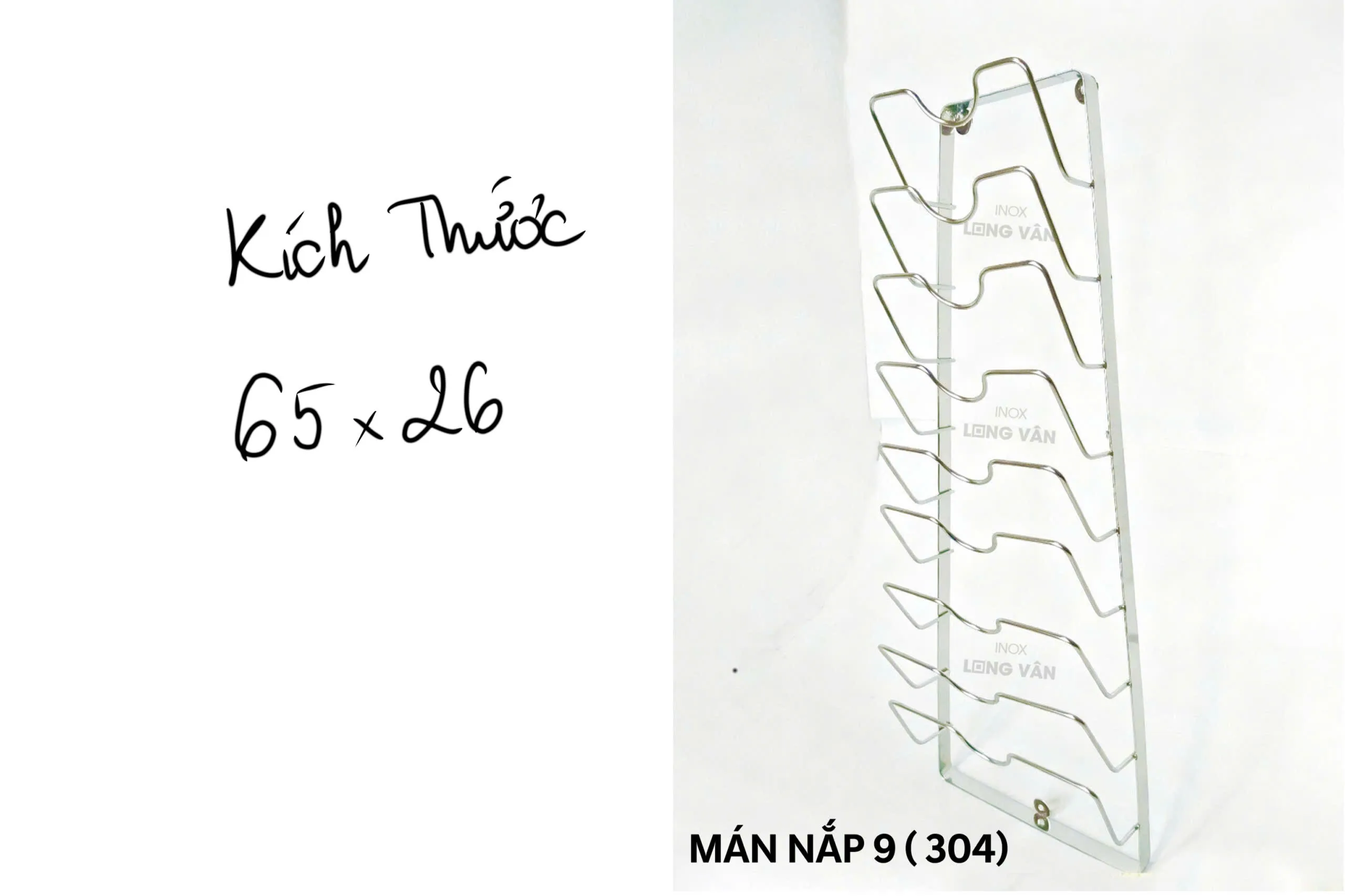 Mán Nắp 9 Inox 304 (65x26cm)